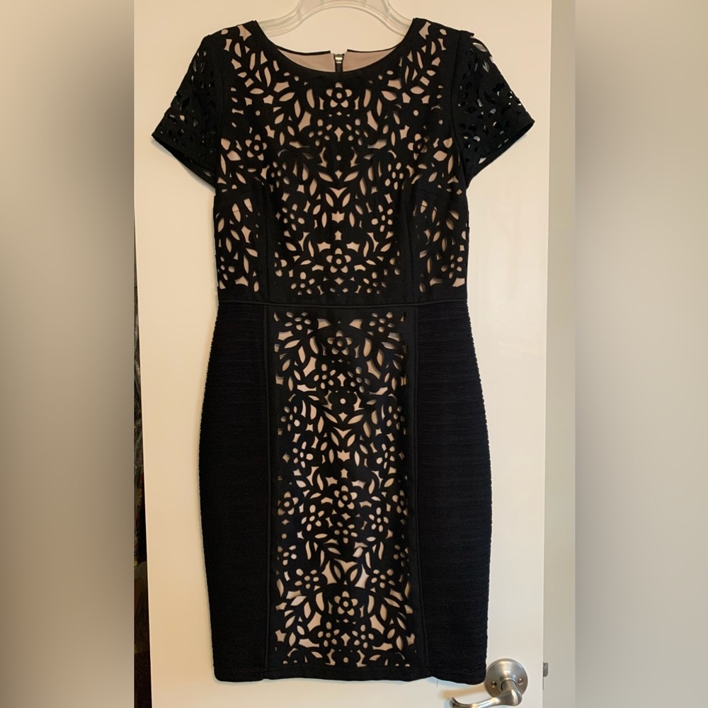 Maeve black fitted dress